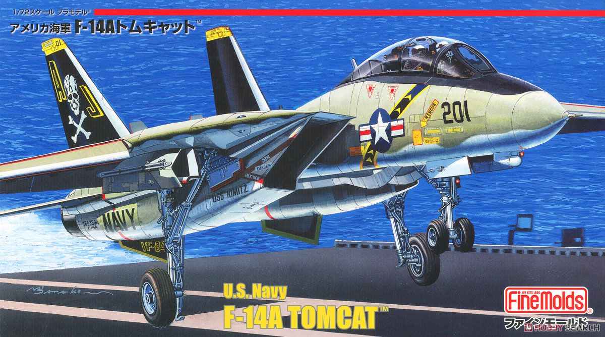 FINEMOLDS 拼装模型 1/72   F-14A 战斗机 FP30 现货