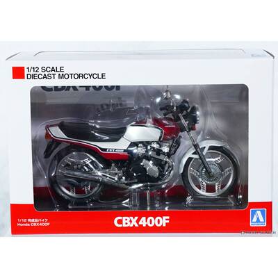 青岛社 1/12  本田 CBX400F 糖果红 （成品）11158 现货