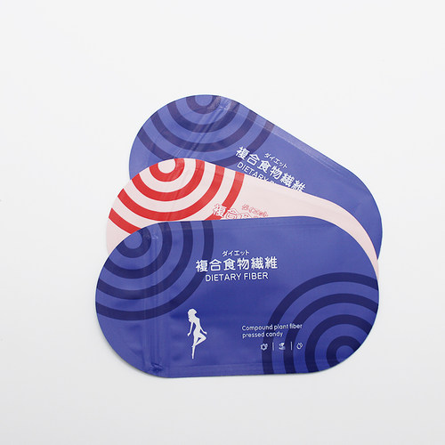 复合食物纤维压片糖果包装袋 通用糖果袋 异形包装袋定制印刷