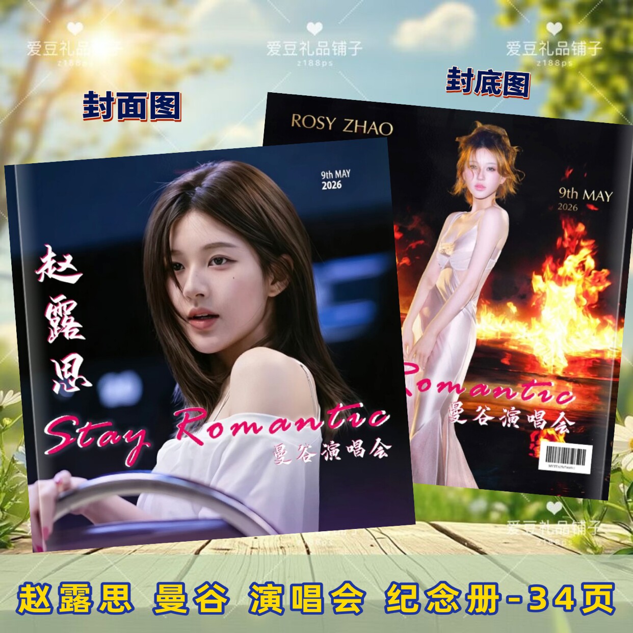 赵露思曼谷演唱会相册纪念册画册写真粉丝应援收藏照片纪念册