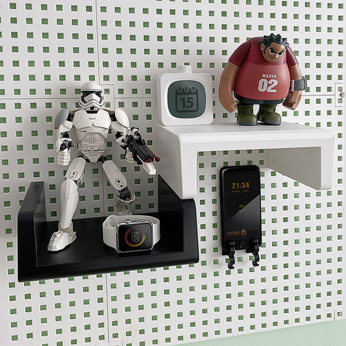 免打孔塑料置物架格置洞洞板