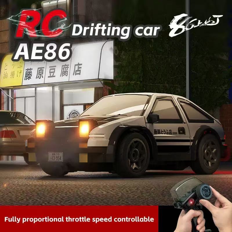 ae86迷你桌面rc漂移遥控车1比64