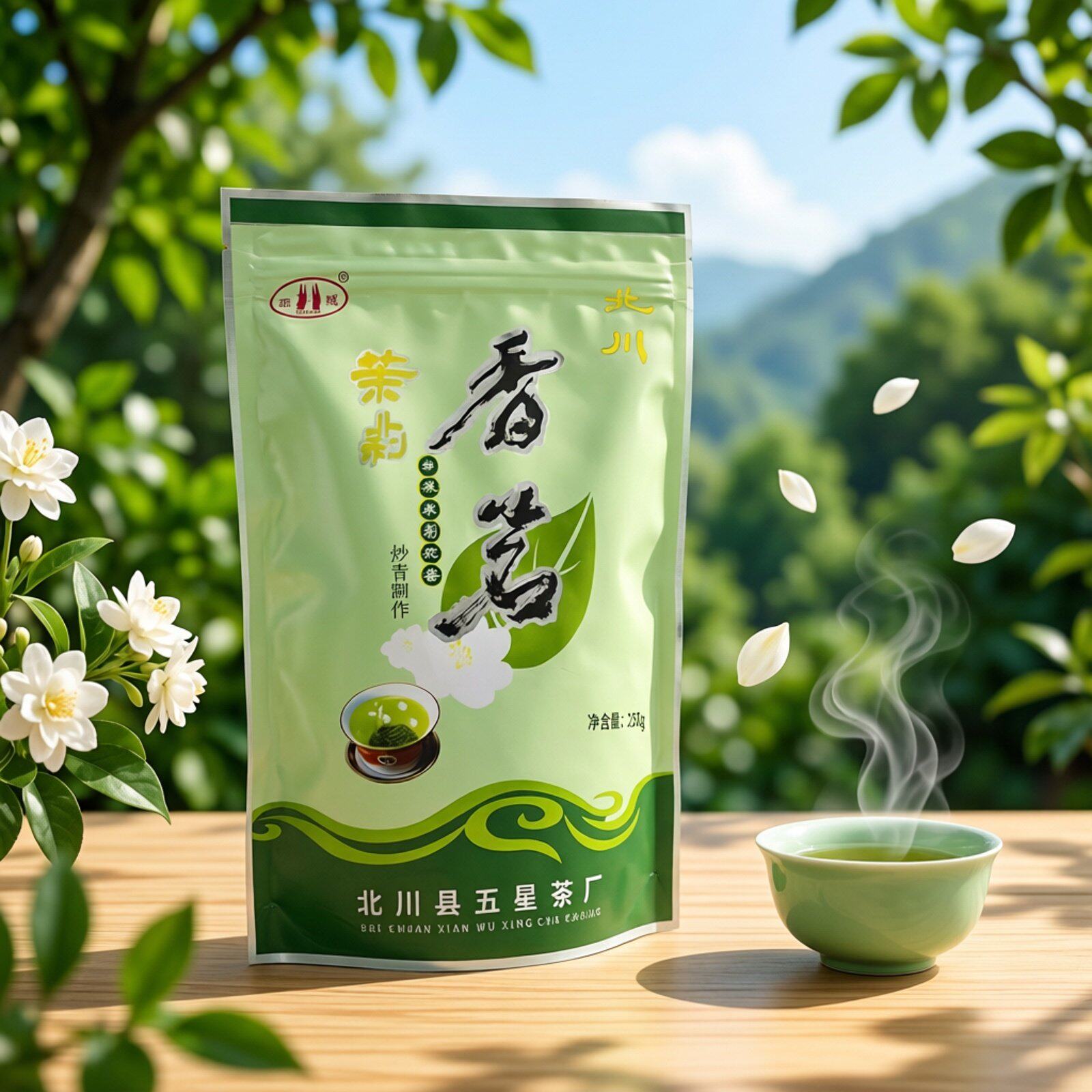 茉莉香茗250g北川高山茶2025年新茶浓香型绿茶四川花茶早春露芽