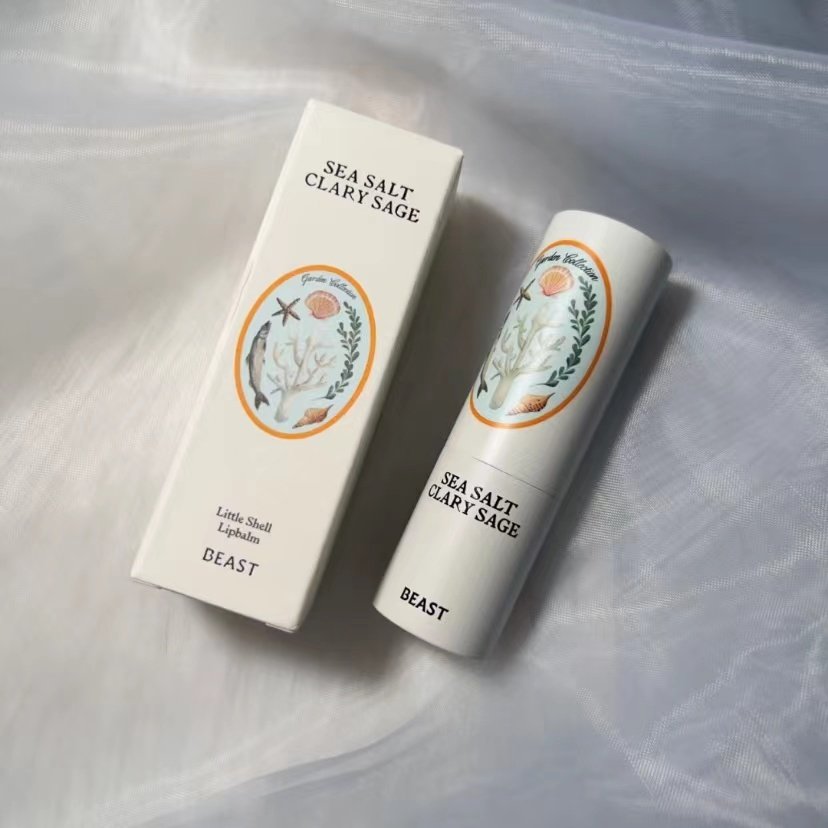 thebeast野兽派唇膏小贝壳海盐与快乐鼠尾香保湿修复润唇膏3.5g