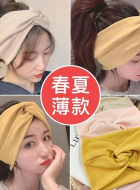 孕妇月子帽春秋产后发带保暖抹额防风护额头空调房帽子坐月子夏34