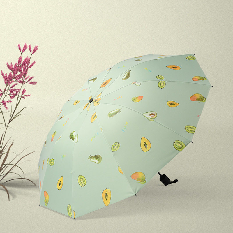 雨伞女晴雨两用伞加固大号双人折叠遮阳伞黑胶防晒防紫外线太阳伞