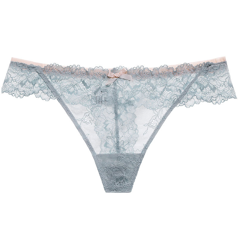 蜜愿性感蕾丝低腰内裤情趣火辣丁字裤镂空薄款网纱无痕蝴蝶结T裤|ruв категории Нижнее белье, трусы - от Buy2taobao.com для оказания профессиональной услуги покупки агента Taobao