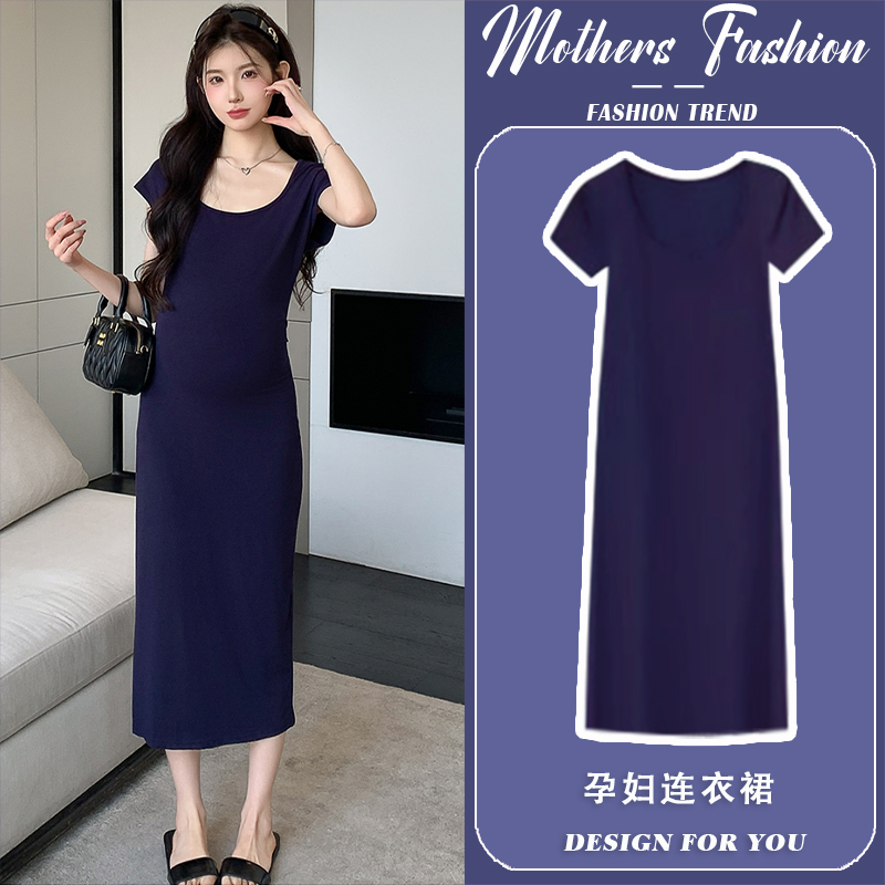 孕妇连衣裙夏季2025新款韩版显瘦