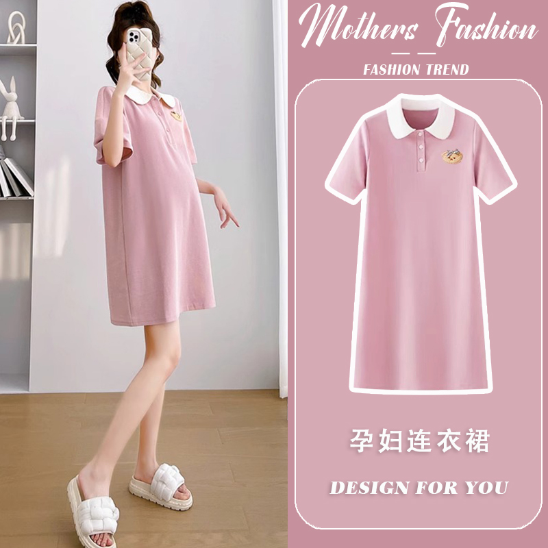 孕妇连衣裙夏季2025新款穿到生