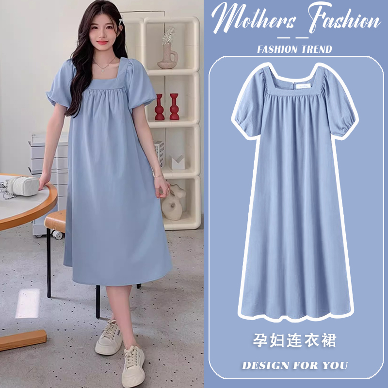 孕妇连衣裙2025新款一件穿到生