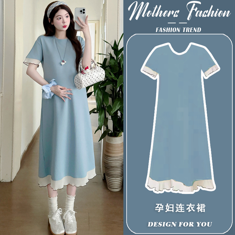 孕妇连衣裙夏季2025新款