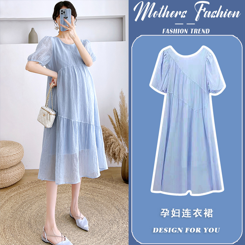 孕妇连衣裙夏季2025新款