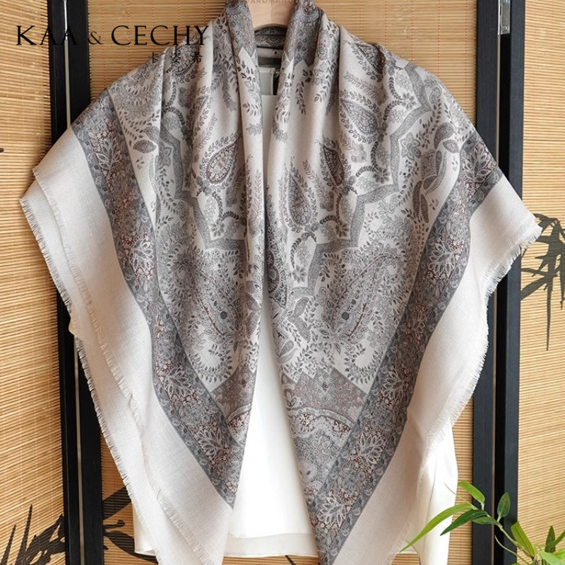KAACECHY真丝羊毛大方巾女2025新款灰色保暖丝巾围巾披肩外搭高端,服饰配件/皮带/帽子/围巾,围巾/丝巾/披肩,淘宝优惠券,粉丝福利购,淘宝优惠卷