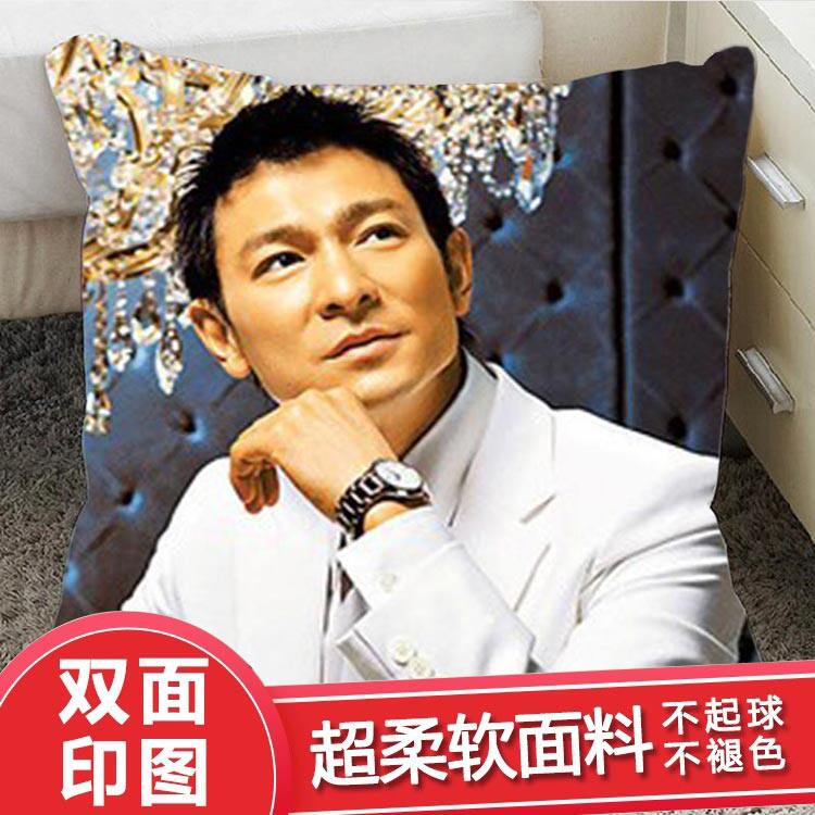刘德华应援抱枕海报写真车载靠垫贴纸周边办公室毛绒玩偶娃娃同款