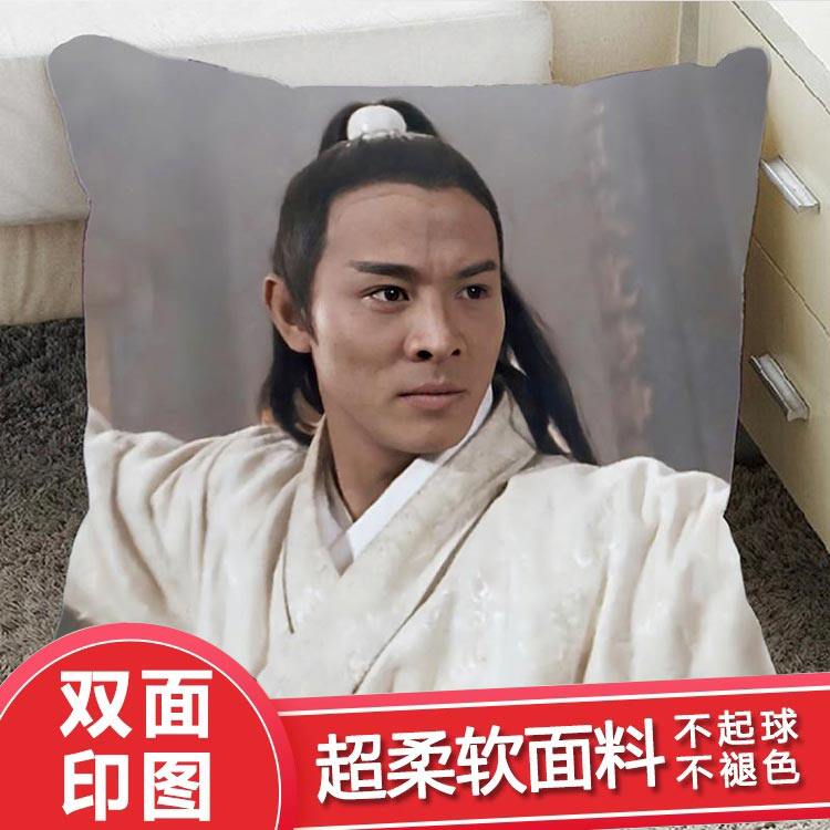 李连杰抱枕玩偶公仔宿舍靠枕简约现代摆件学院风好看创意生日礼物