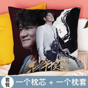 新款周华健抱枕少年侠客演唱会应援周边海报车载玩偶定制靠垫女