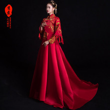 秀禾服新娘2020新款中式婚纱礼服结婚嫁衣敬酒服孕妇中国风禾服女