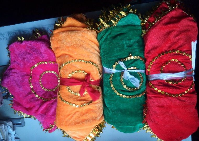 二人转舞蹈道具八角巾/少数民族舞台手绢秧歌手帕/红绿黄玫红一条