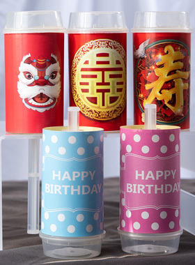 烘焙装饰中国风宝宝生日宴虎头狮子祝寿结婚甜品台推推乐围边贴纸