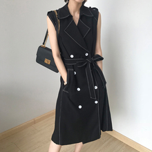 外套女春秋时尚 风衣 气质潮流大衣中长款 2019年新款 欧洲站秋装 无袖