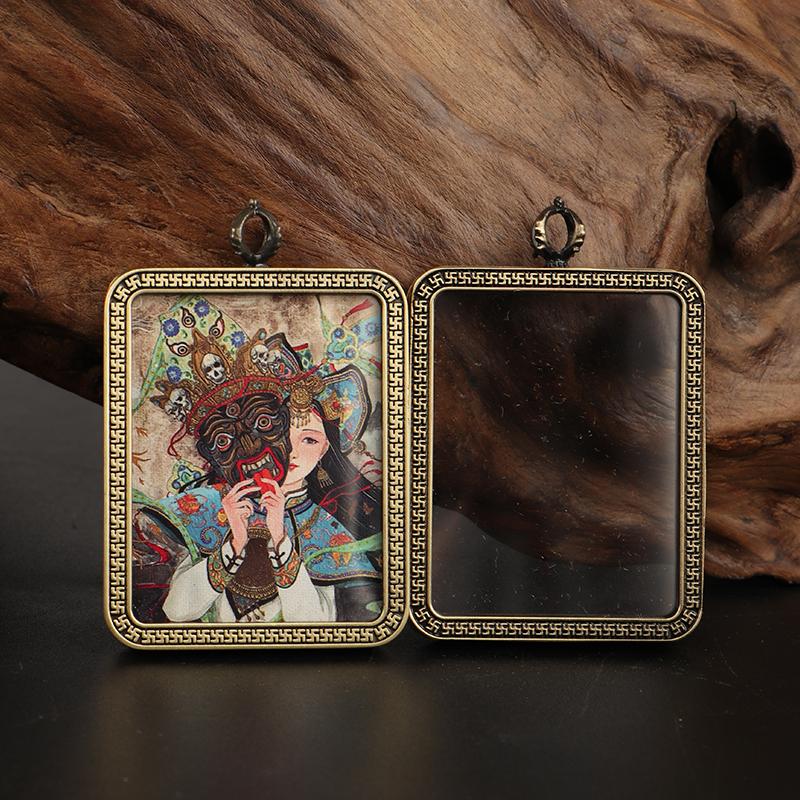 合金双面不掉色唐卡吊坠