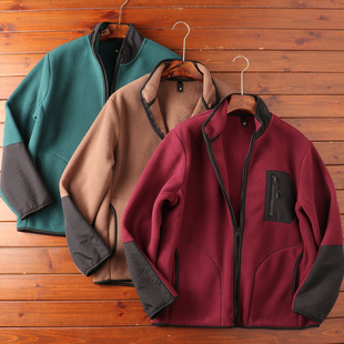 便宜有好货！看克重秋冬保暖男士加厚立领摇粒绒加绒衣休闲外套潮