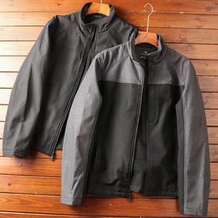 走老美箪户外防风防雨！外贸美系高端加绒男士软壳衣户外夹克外套