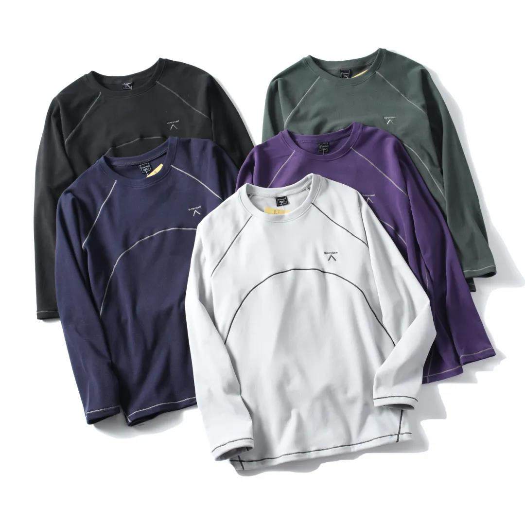 刺绣保暖打底长袖T恤打底衫