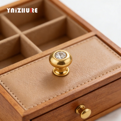 镶钻奶嘴钉抽屉合金盒子小拉手