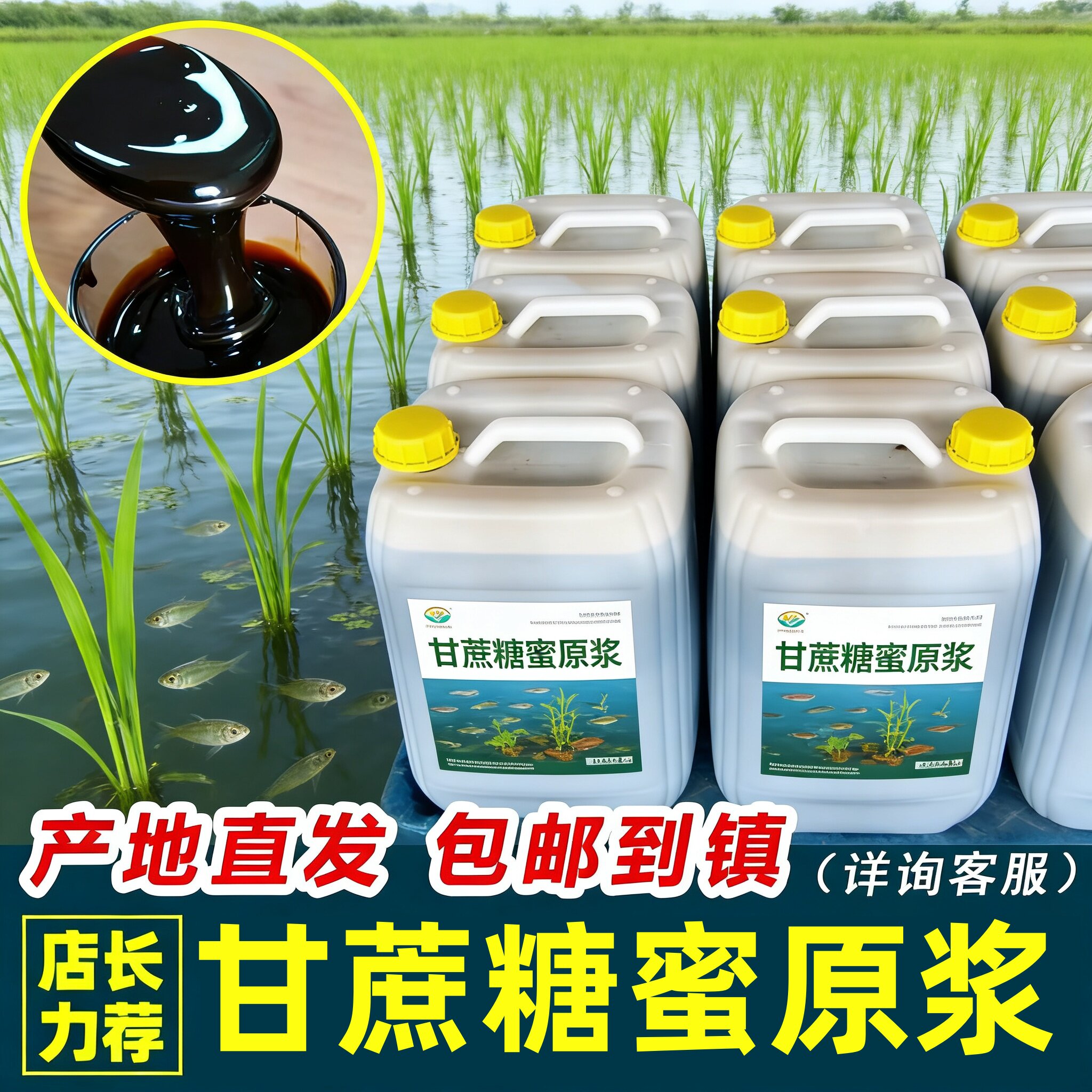 甘蔗糖蜜发酵水产红糖蜜em菌农业
