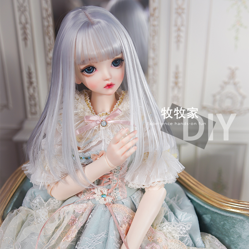 雨叔bjd VOLKS SD DDMDD 1/3 1/4娃娃假发精修中长内扣短发手改毛 模玩/动漫/周边/娃圈三坑/桌游 BJD/SJD/胶皮/OB娃娃 原图主图