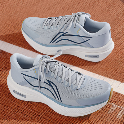 李宁越影5反光缓震保护跑鞋男款2025冬季新款运动比赛专业跑步鞋