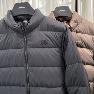 李宁羽绒服男2024冬季立