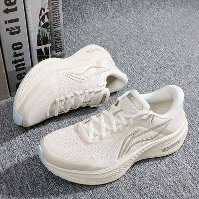 李宁越影5反光缓震保护跑鞋女款2025冬季新款运动轻便比赛运动鞋