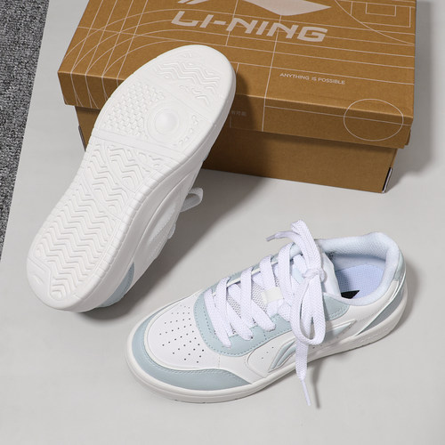 李宁板鞋女2025秋季新款元宝Pure软底百搭增高休闲运动鞋AGCV148