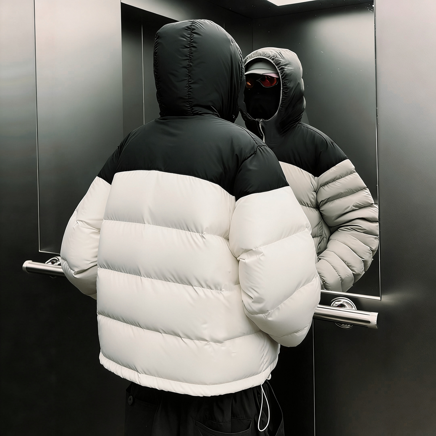 李宁韦德系列防泼水鹅绒短羽绒服男2025冬季新款保暖加厚连帽外套