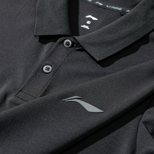 李宁短袖POLO衫男子2025夏季新款速干冰感宽松吸湿排汗T恤APLV037