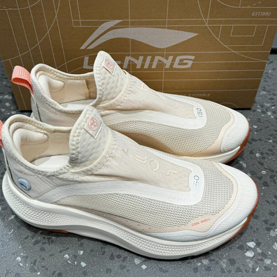 正牌李宁运动鞋女款2026春季新款女士soft一脚蹬休闲鞋厚底女鞋子