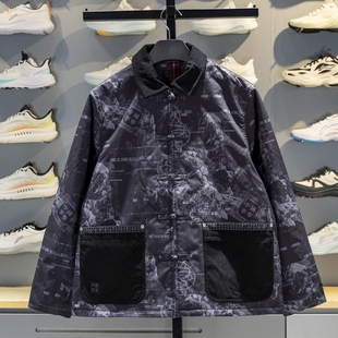 中国李宁宽松短款棉服男款2025冬季新款运动休闲时尚潮流无帽外套