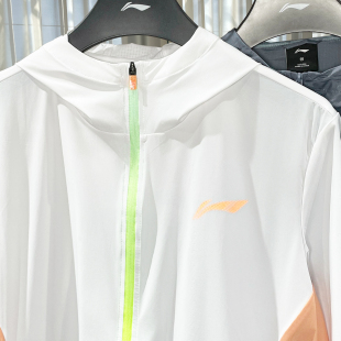 新款 透气速干连帽防晒衣上衣男AFDU163 2025夏季 李宁运动风衣男款