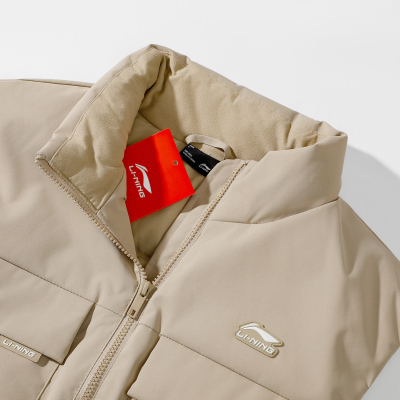 李宁羽绒马甲男款2024冬