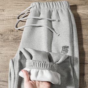 男款 长裤 2025冬季 时尚 新款 李宁反伍BADFIVE束脚加绒保暖宽松卫裤