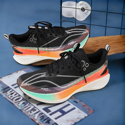 李宁赤兔8PRO反光轻量高回弹竞速跑鞋男款2025冬季新款加厚跑步鞋