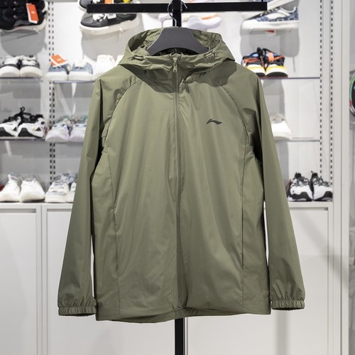 李宁运动风衣外套男款2025跑步防泼水春季加绒夹克运动服AFDV081