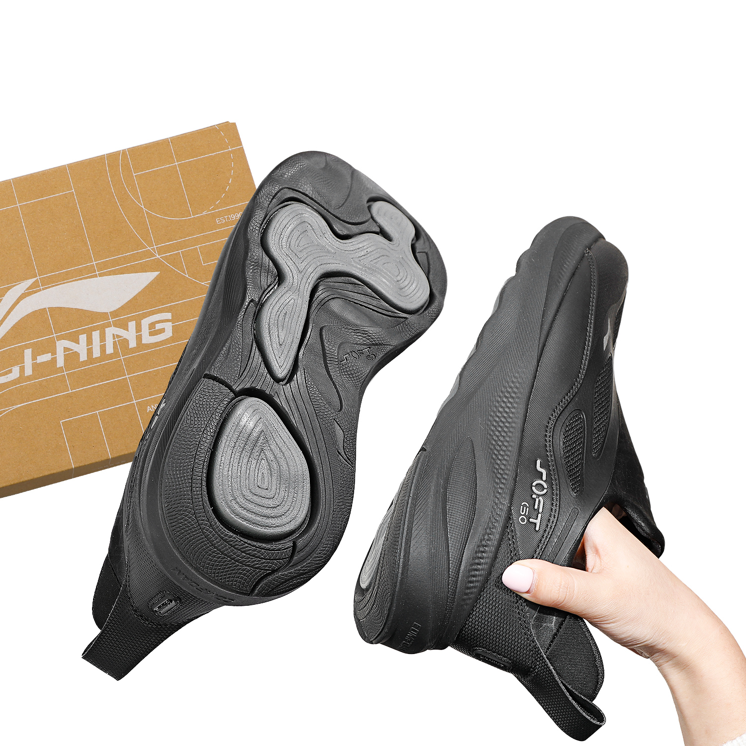 李宁系列2025冬季新款男SOFT GO 2 WNTR防泼水时尚舒适潮流休闲鞋