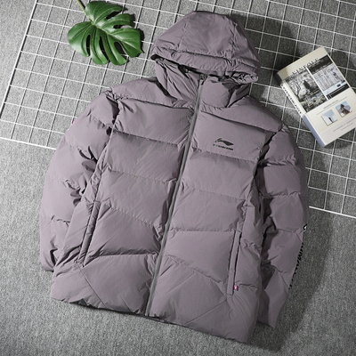 李宁CBA专业篮球系列2025冬季新款男时尚潮流百搭正品宽松短棉服