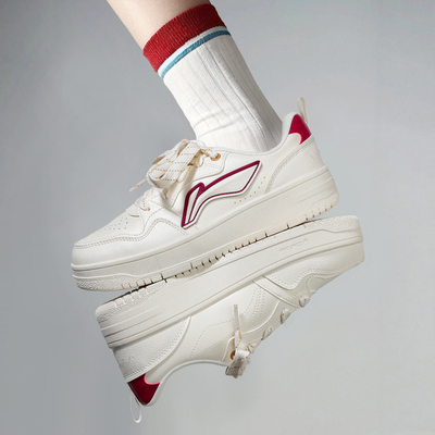 李宁天迹soft板鞋男女款2026春季新款软底厚底休闲鞋运动鞋男鞋子