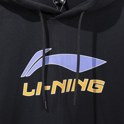 李宁卫衣男款2025春季新款运动潮流系列宽松套头连帽卫衣AWDV253
