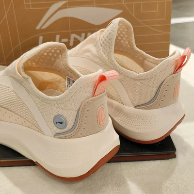 正牌李宁运动鞋女款2026春季新款女士soft一脚蹬休闲鞋厚底女鞋子