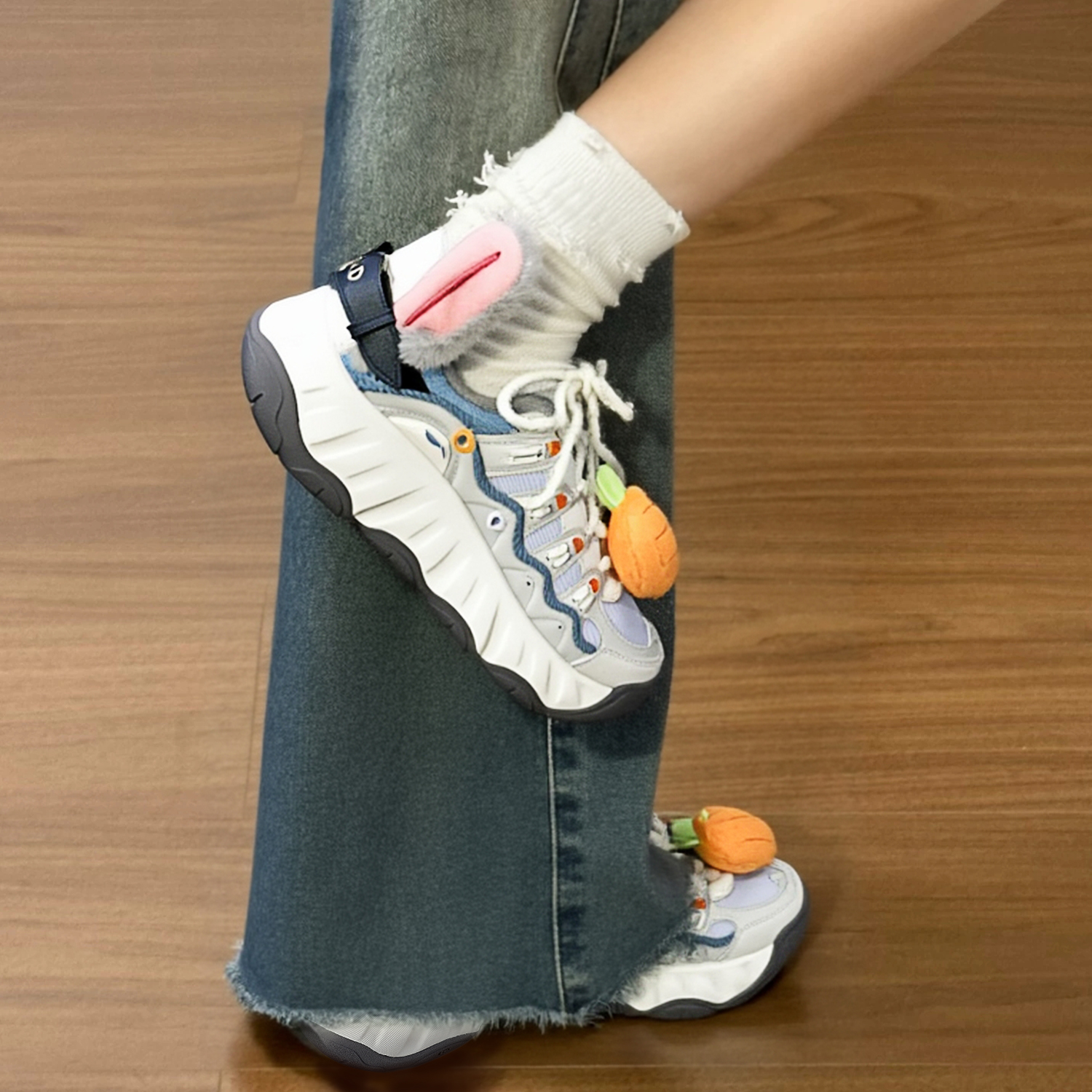 李宁疯狂动物城联名曲奇鞋加绒保暖休闲鞋女款2025冬季新款运动鞋